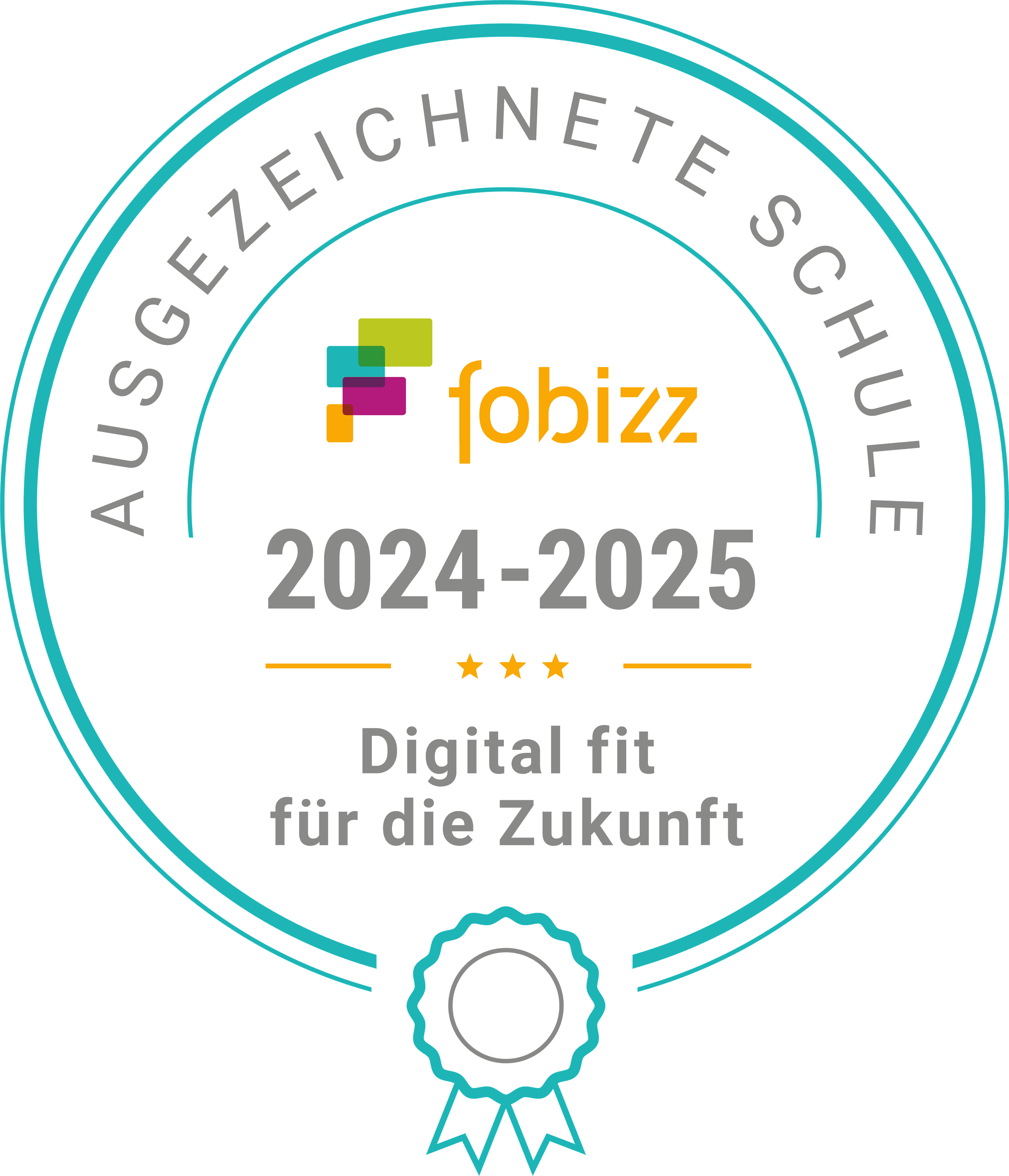 fobizz Siegel 2024 2025 transparenter Hintergrund